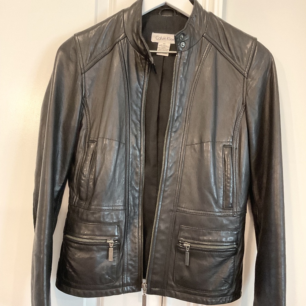 Calvin Klein leather jacket